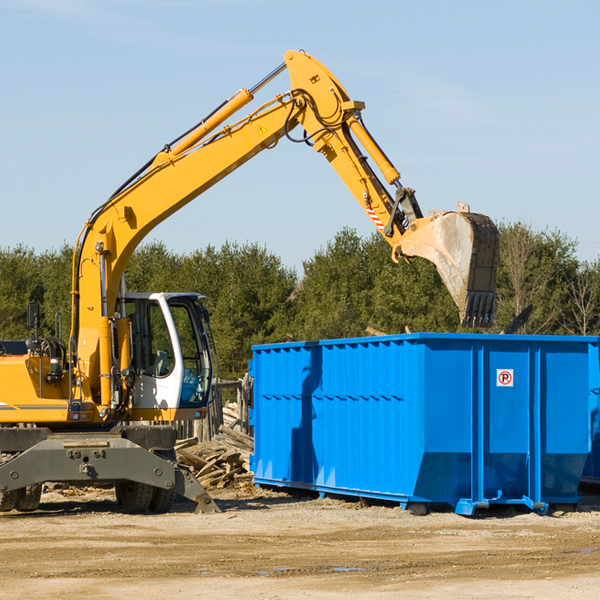 are there any restrictions on where a residential dumpster can be placed in Pike Road Alabama